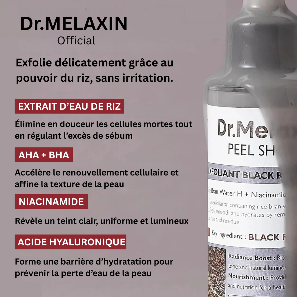 Peel Shot coréen – Désobstrue les pores, lisse la peau et ravive l’éclat du teint