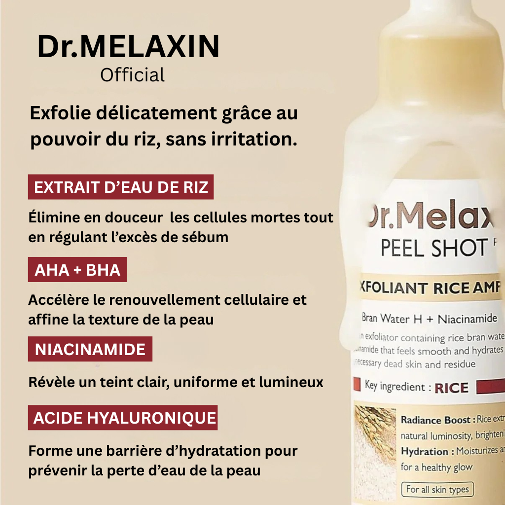 Peel Shot coréen – Désobstrue les pores, lisse la peau et ravive l’éclat du teint